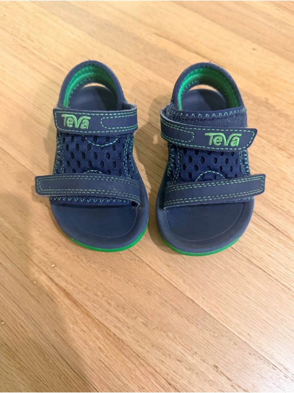 Teva Kids Navy and Green Sport Sandals
